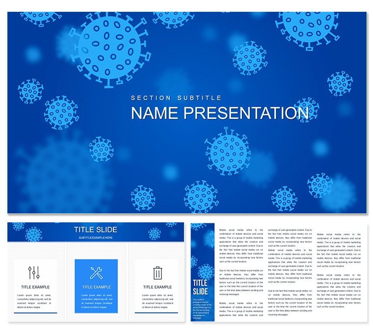 Virus Background PowerPoint template