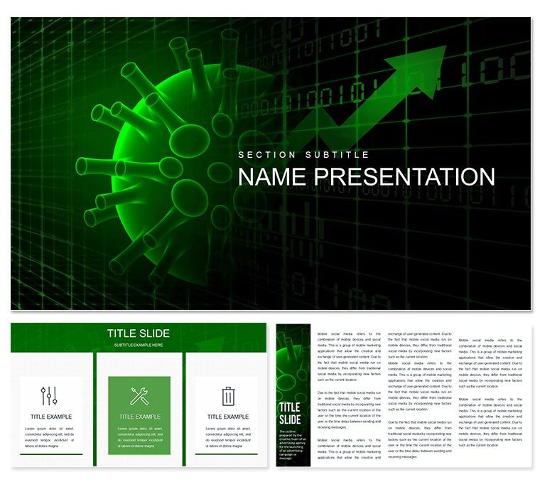 COVID-19 statistics and analytics PowerPoint template