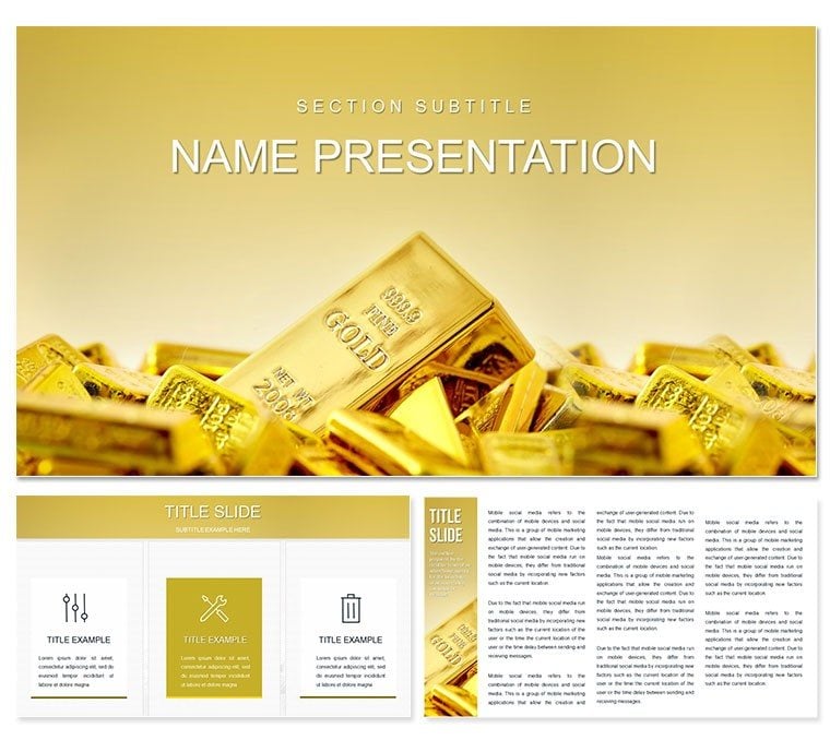 Gold Price Chart, Live Spot Gold Rates PowerPoint templates