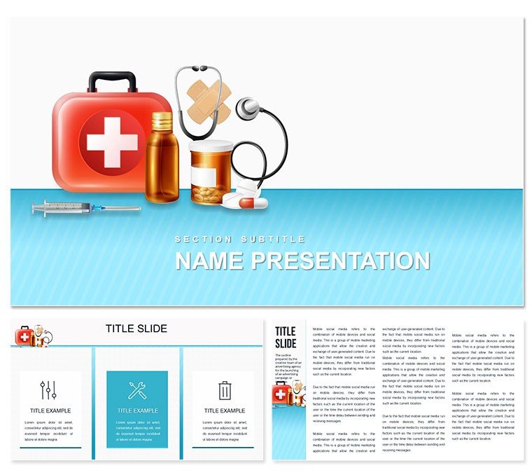 Medicine Cabinets PowerPoint template
