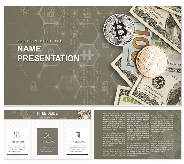 Cryptocurrency Trading Platform PowerPoint template