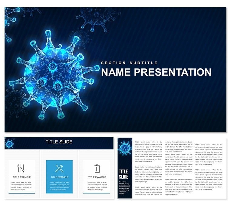 Virus Moderna PowerPoint template