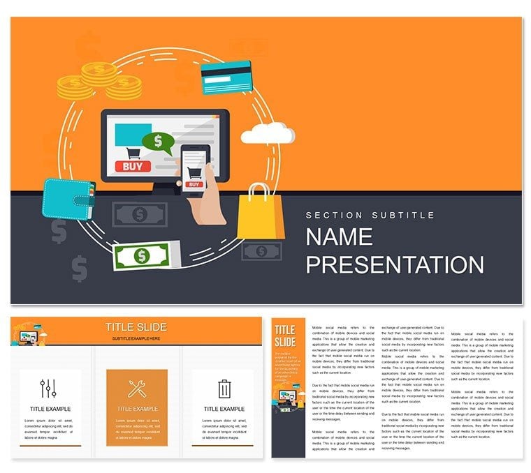 Online Shopping Websites PowerPoint template