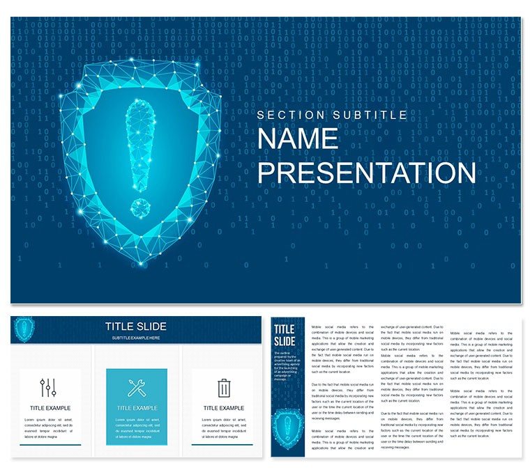 Online Security PowerPoint template