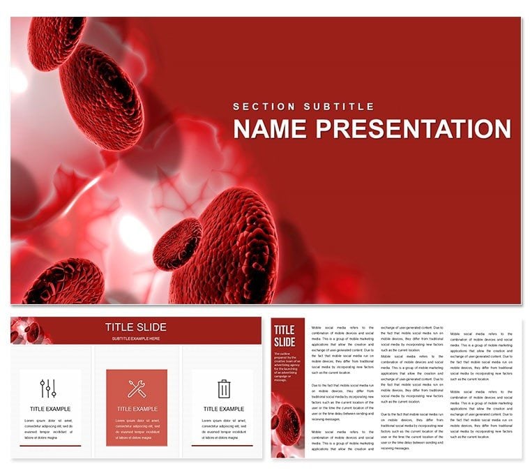 Blood Analysis PowerPoint template presentation