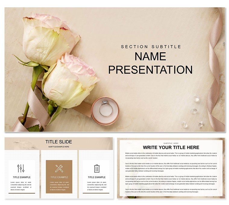 Beautiful Wedding PowerPoint Template: Presentation