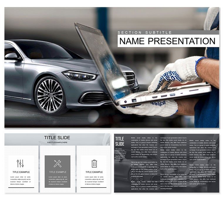 Car Diagnostic Tools PowerPoint template
