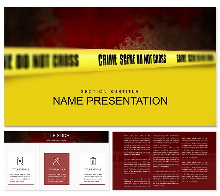 Crime Scene PowerPoint template