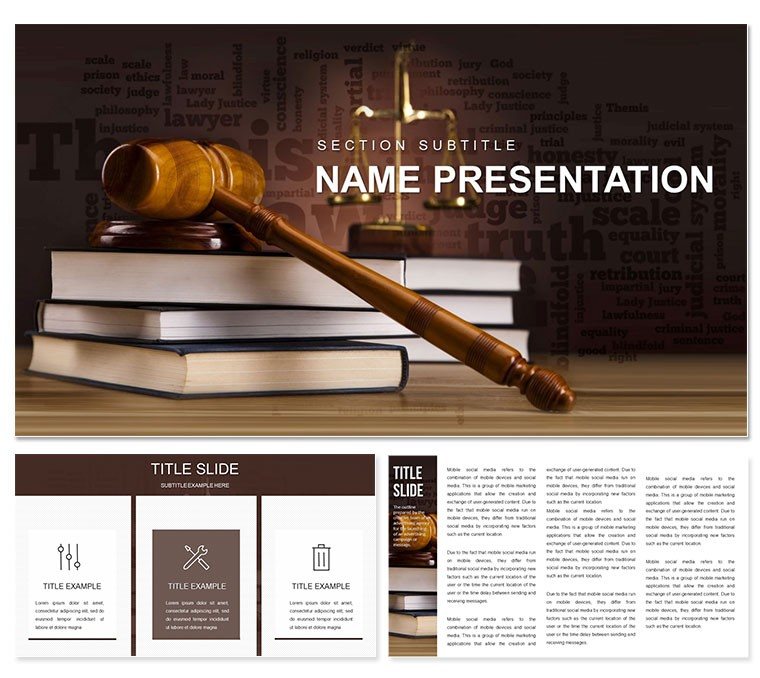 Law Court PowerPoint Templates