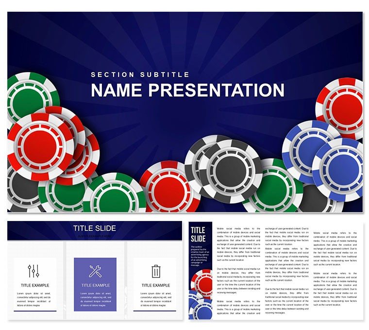 Casino Slots for Money PowerPoint templates