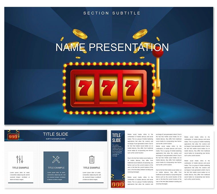 777 Casino PowerPoint template