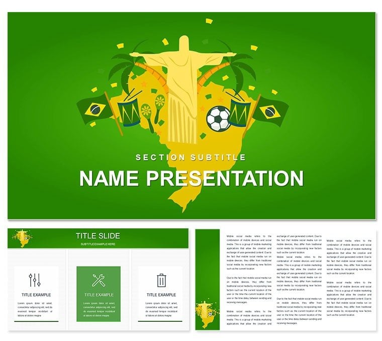 Brazil Travel Guide PowerPoint template