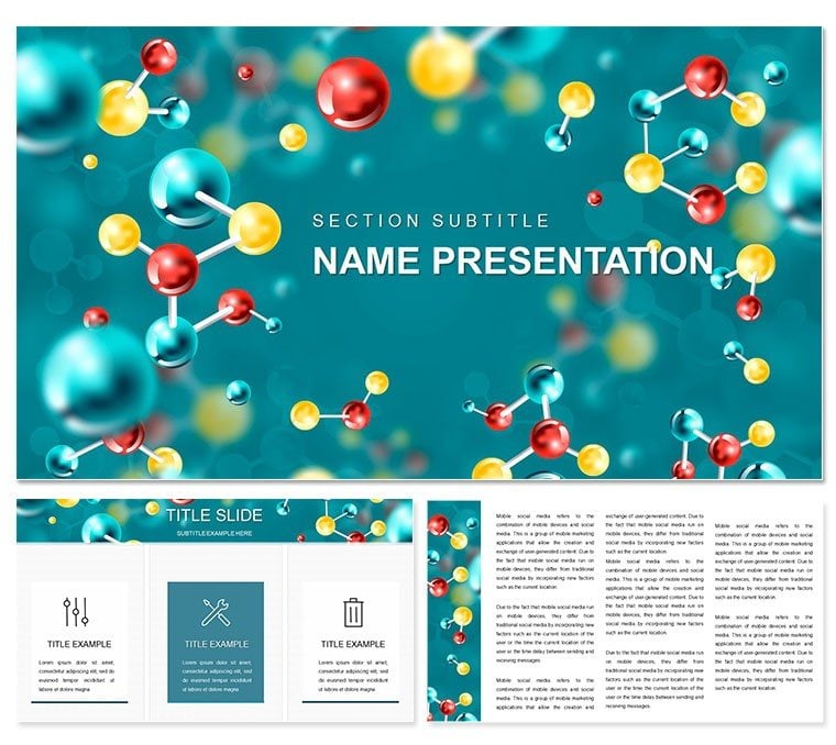 Chemistry Molecular Structure PowerPoint template