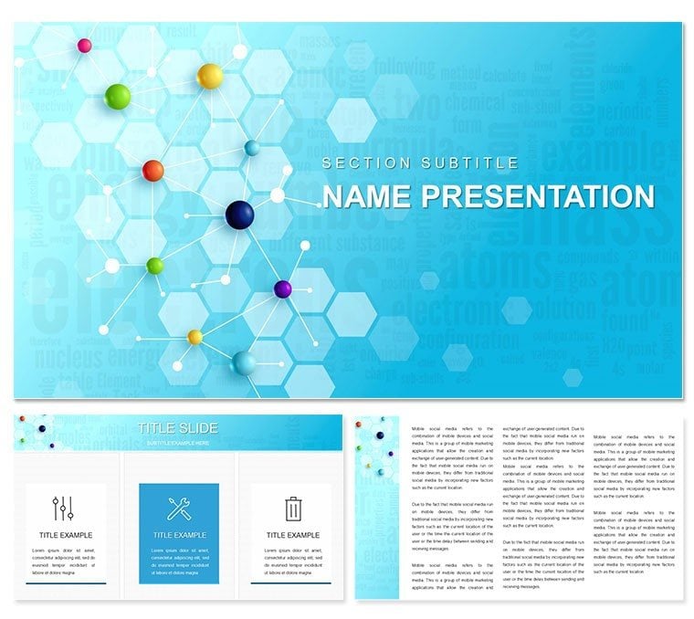 Chemistry Lessons PowerPoint template