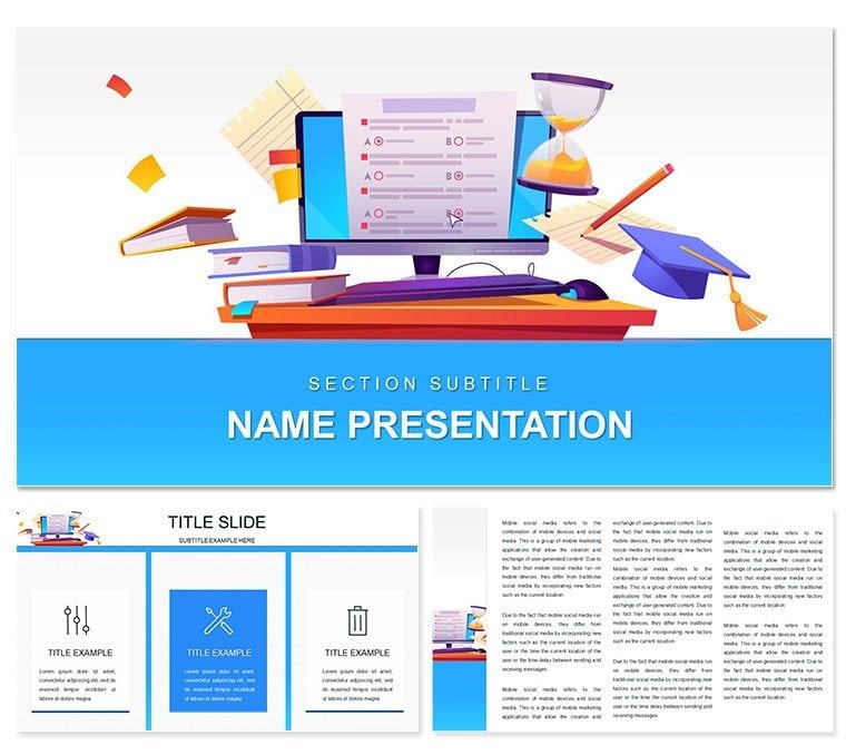 Training Program Online PowerPoint template