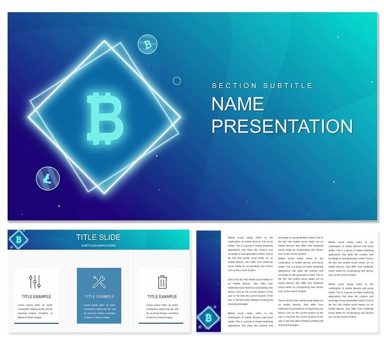 Bitcoin Money PowerPoint templates