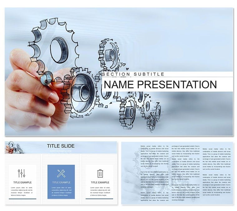 Project Marketing Manager PowerPoint template