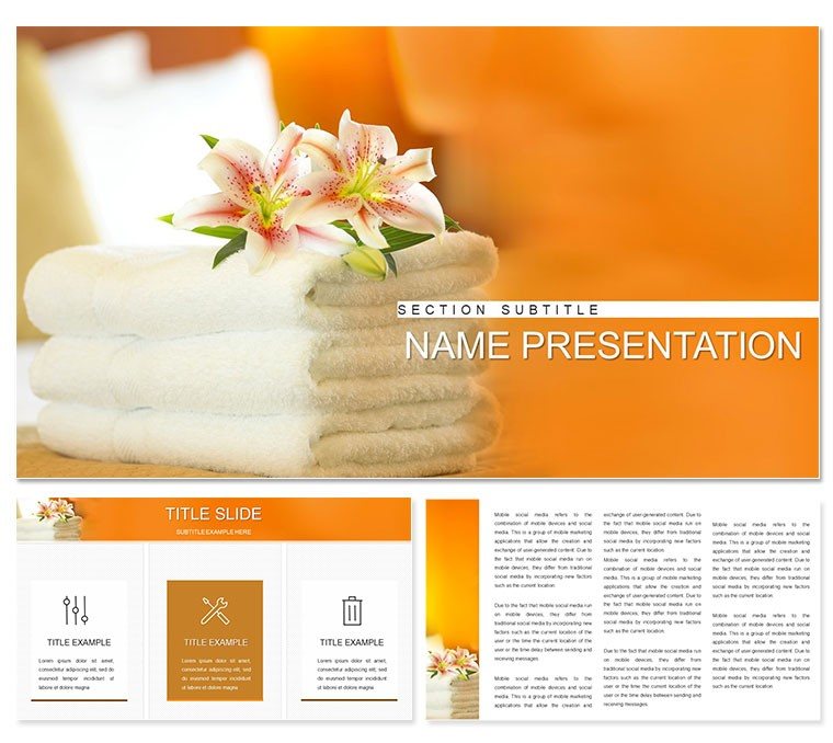 Service in Hotels PowerPoint template