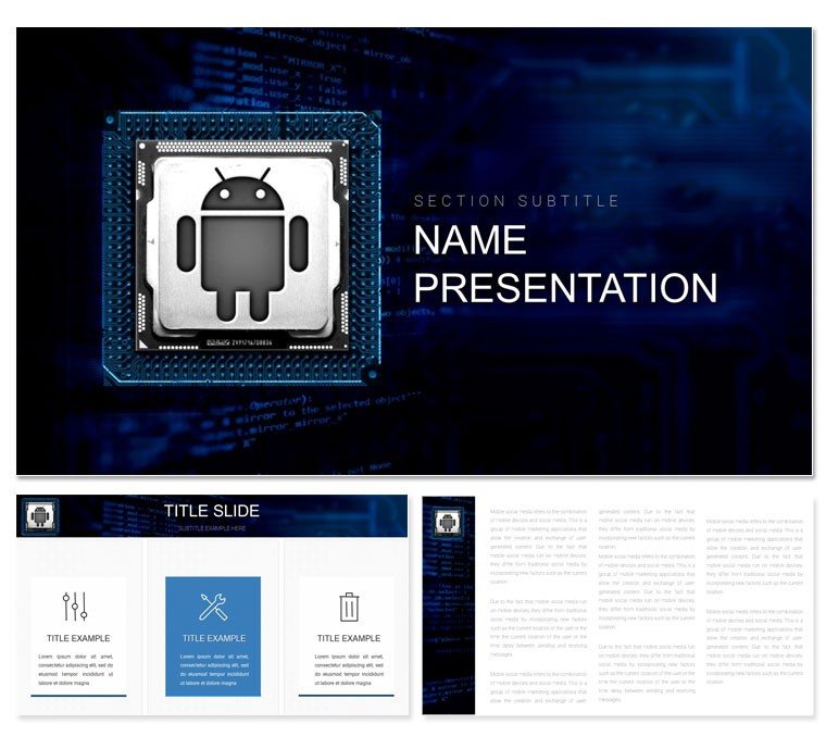 Android design PowerPoint template