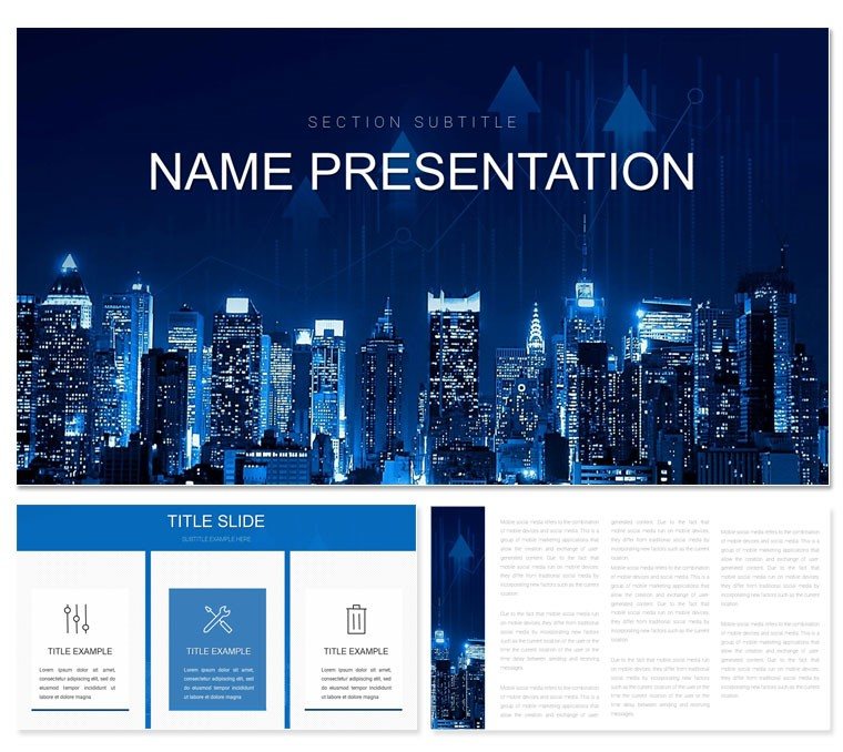 Urban Project PowerPoint template for presentation