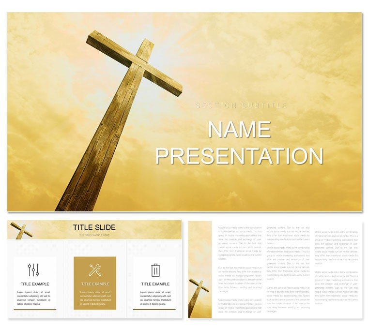 Gospel: Salvation Through Christ PowerPoint presentation template