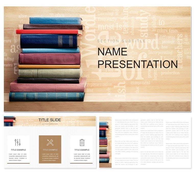 Bookstore PowerPoint presentation template