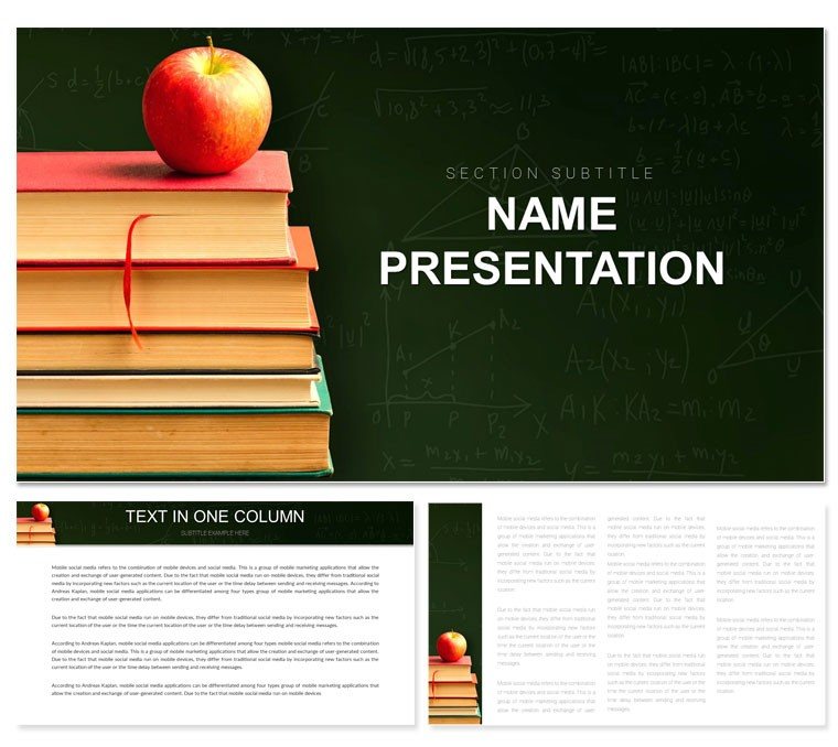 Math Lessons PowerPoint Presentation Template | Download Now