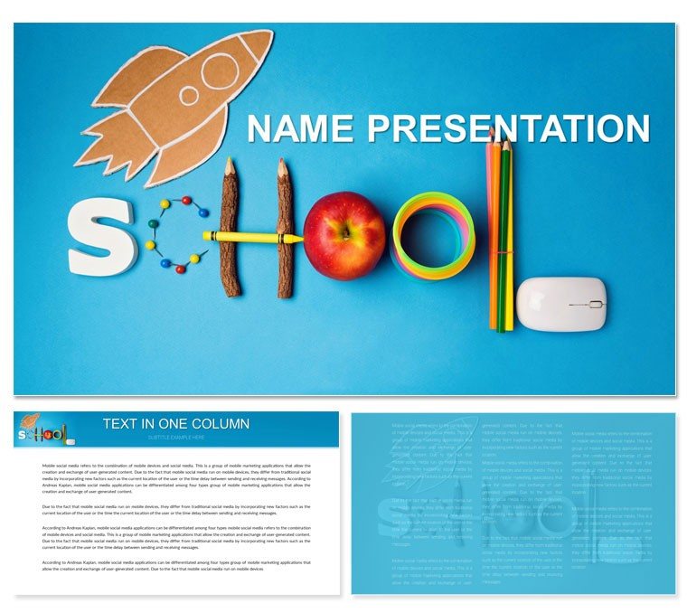 School PowerPoint presentation template