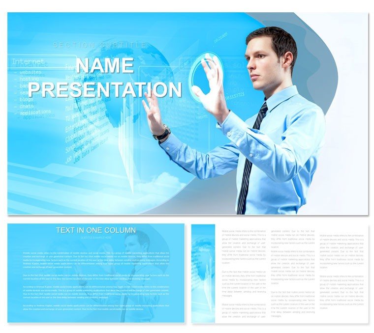 Marketing Research Process PowerPoint template