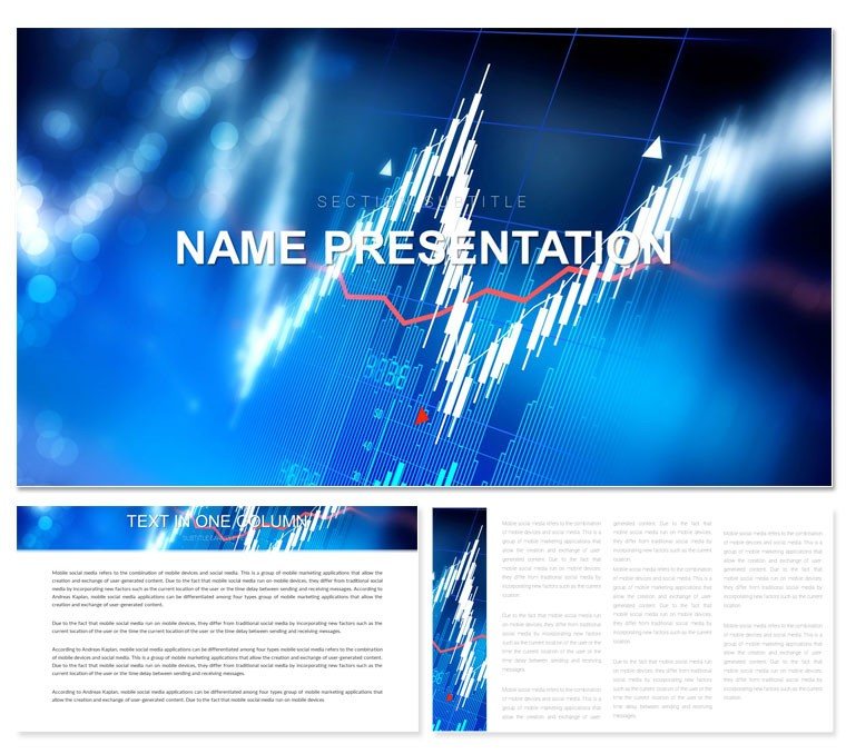 Securities Share Price PowerPoint presentation template