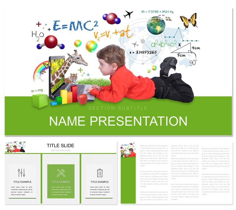 Teaching Children PowerPoint Presentation Template