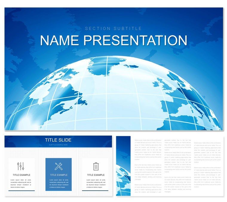 Trends Worldwide PowerPoint template presentation