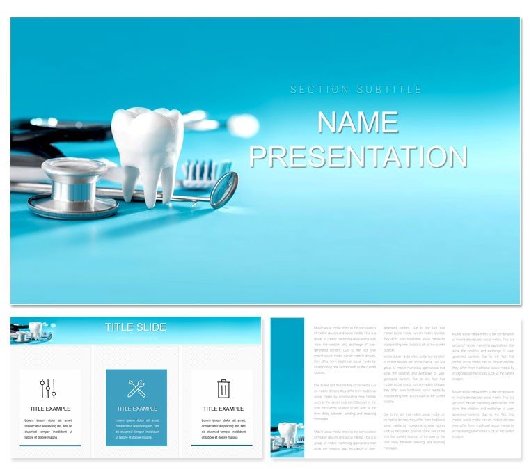 Dentist Clinic PowerPoint template
