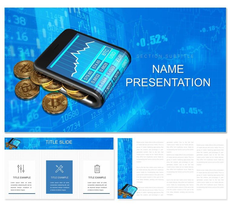 Crypto Debit Card PowerPoint Template - Earn Cryptocurrency | Presentation