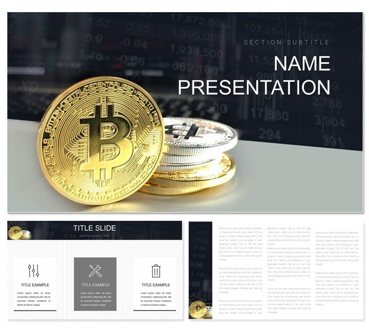 Bitcoin Crypto Lending PowerPoint template