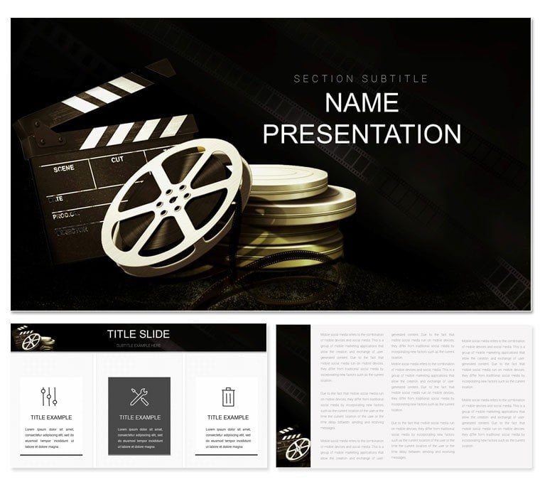 Software Movie Maker PowerPoint template