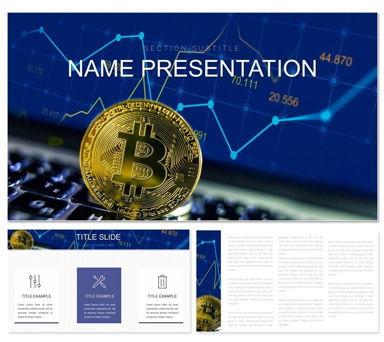 Cryptocurrency Marketing Digital PowerPoint template