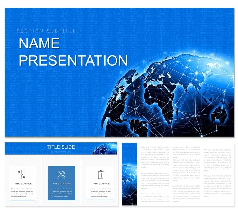 World Transfer PowerPoint template