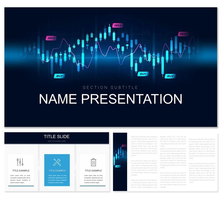 Exchange Trading Stocks PowerPoint template