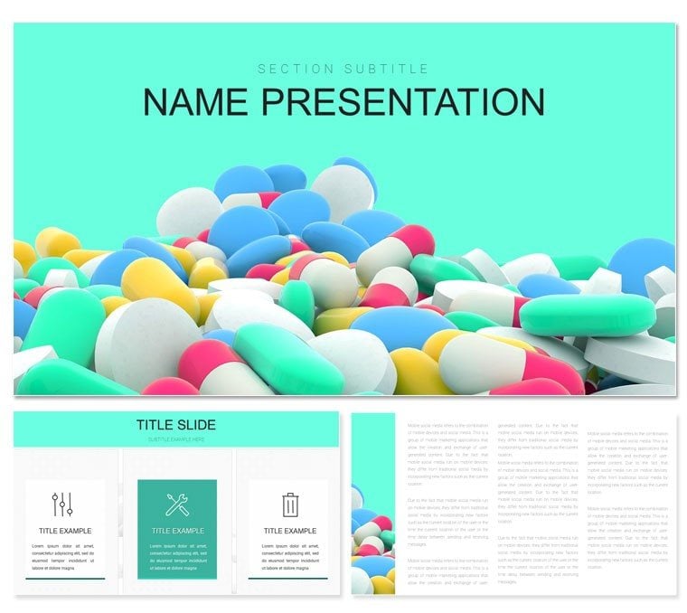 Pill Identifier template for PowerPoint presentation