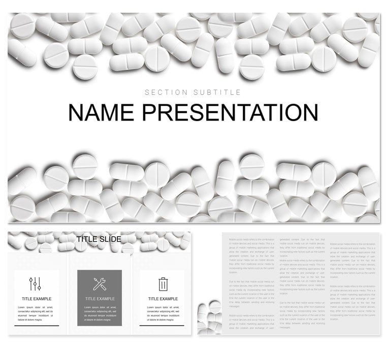 Pills Pharmacy PowerPoint template