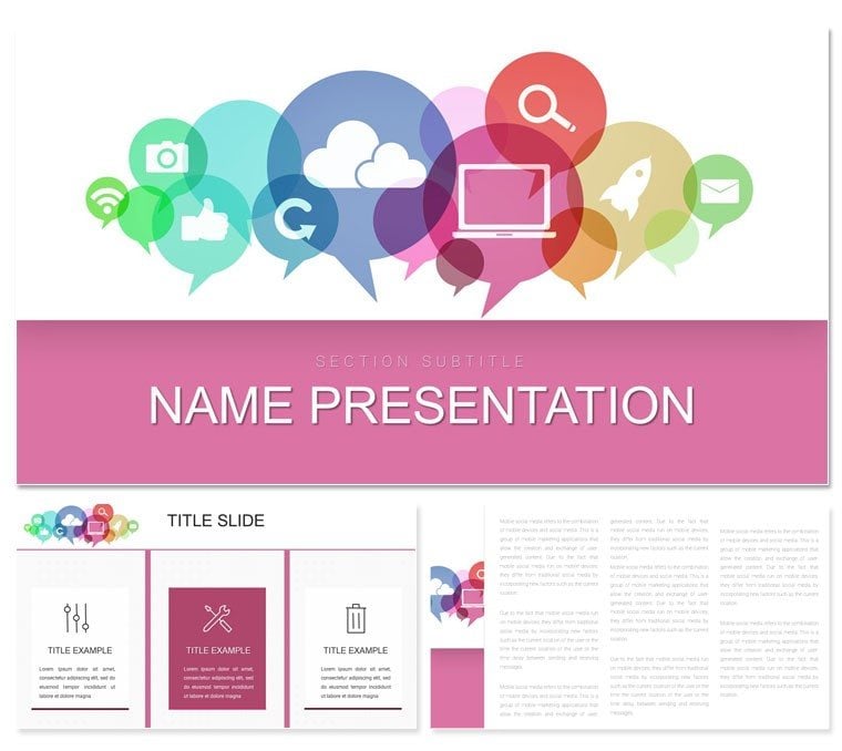 Digital Communication PowerPoint template