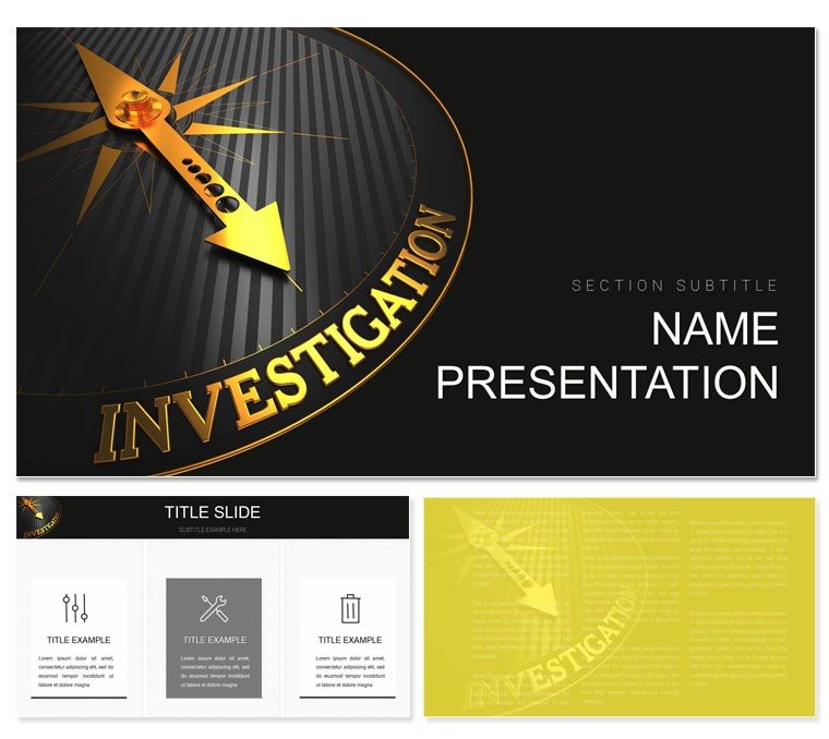 Financial investigation PowerPoint template