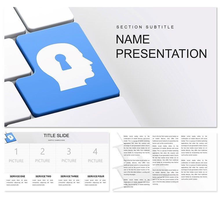 Strategic idea in business template for PowerPoint presentation, PPTX