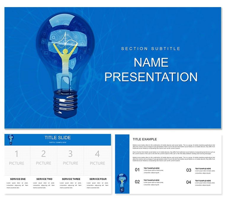 Strategic Goal PowerPoint template, PPTX Presentation