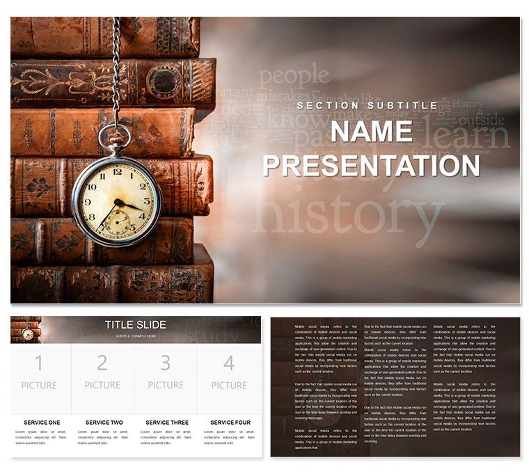 Historical Books PowerPoint Template - Professional Presentation | Download