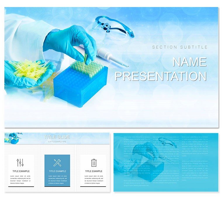 Laboratory Microbiology PowerPoint Template | Professional PPTX Presentation