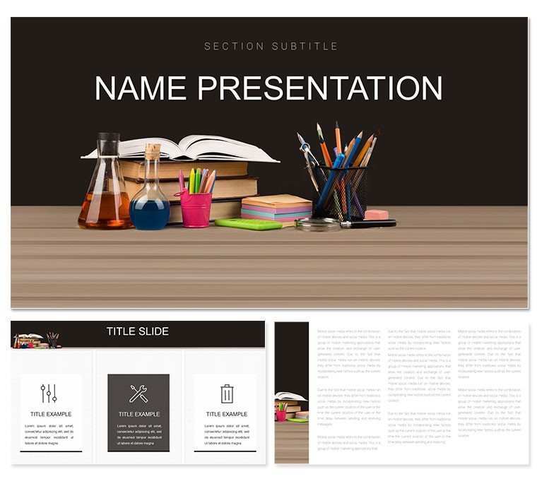 Apprenticeship teaching aids template for PowerPoint presentation