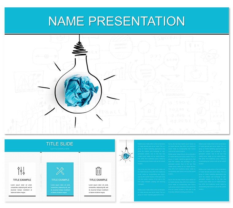 Proposing idea models and model development PowerPoint template, PPTX Presentation