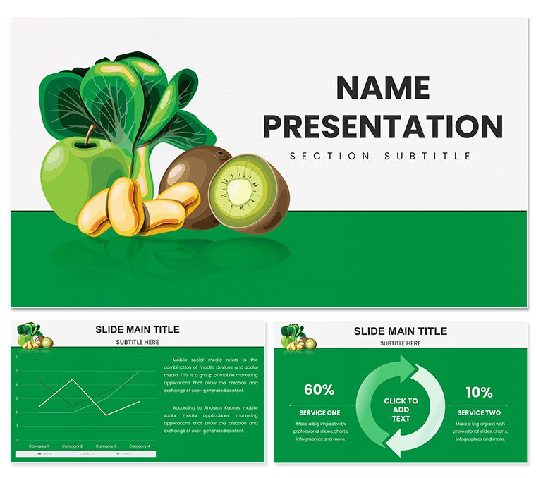 Vitamin K presentation for PowerPoint, background